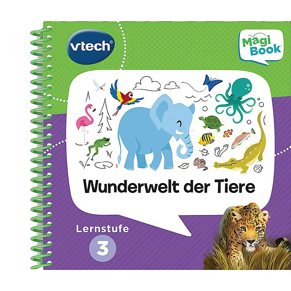 vtech MagiBook Lernstufe 3 Wunderwelt der Tiere | Lernmittel