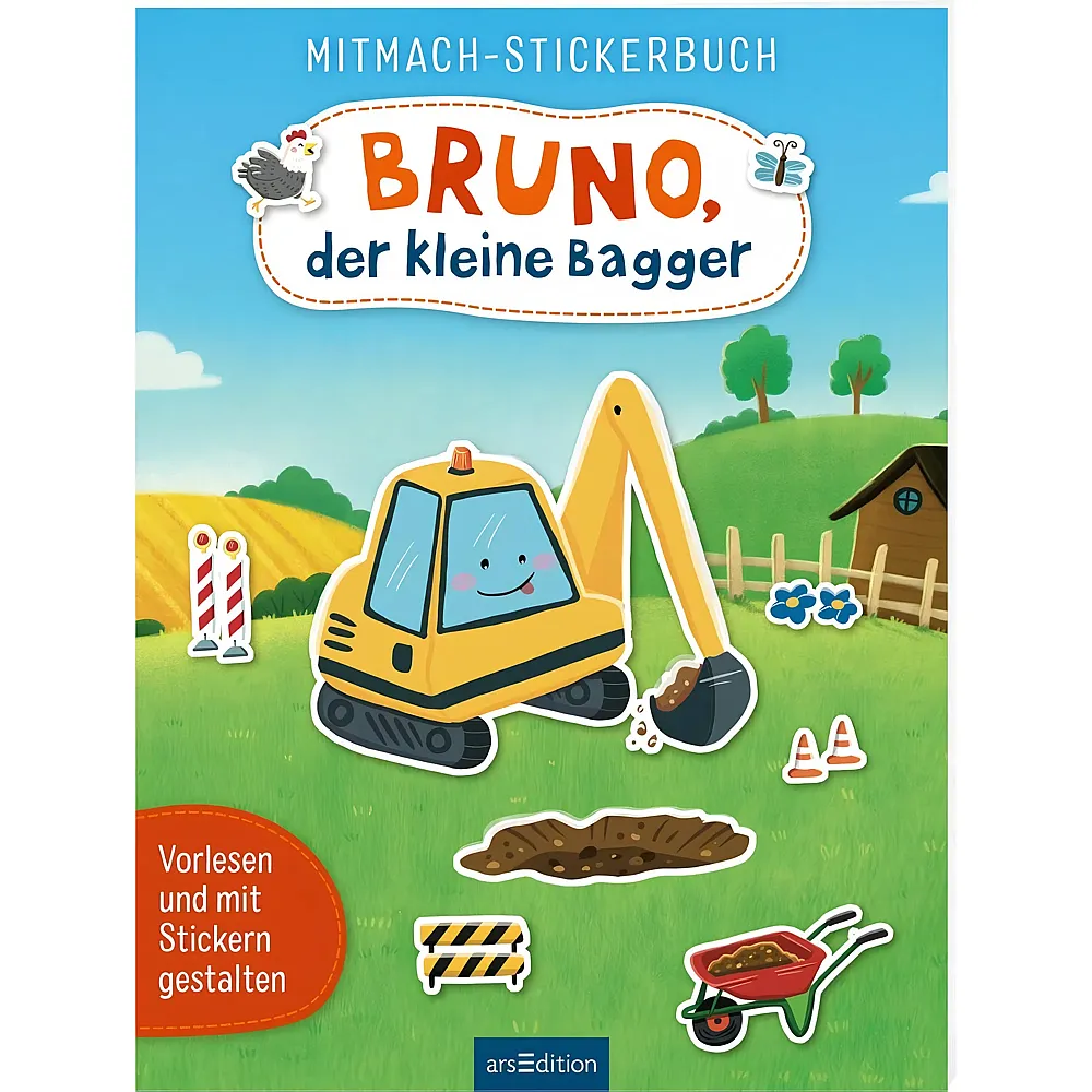 ars Edition Mitmach-Sticker: Bruno
