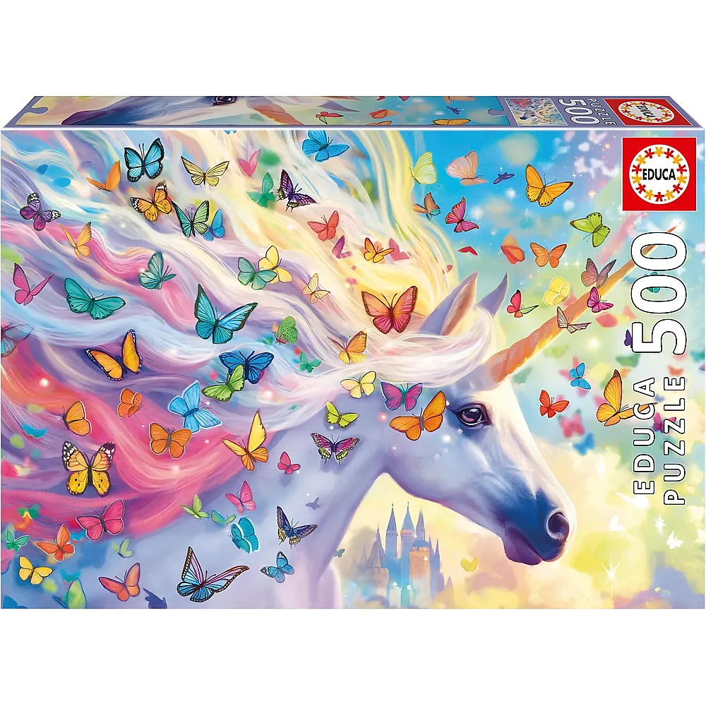 Educa Puzzle Regenbogen-Einhorn - 500 Teile