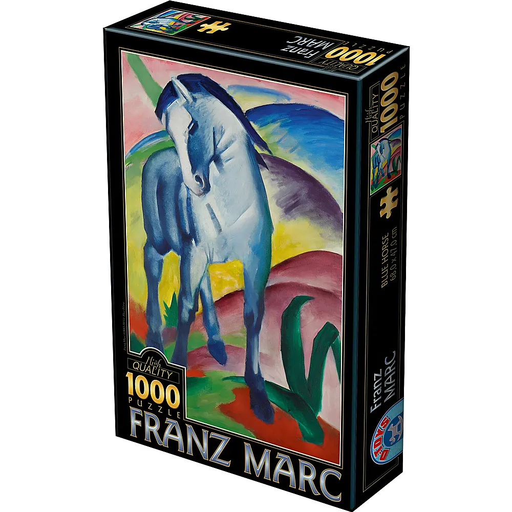 DToys Puzzle Marc Franz Blaues Pferd I - 1000 Teile