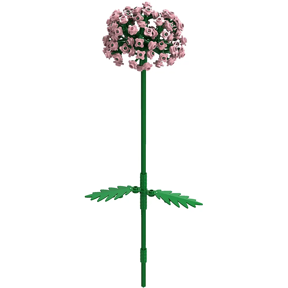 Brixies Plus Allium Rosa - 151 Teile | Klemmbausteine Natur