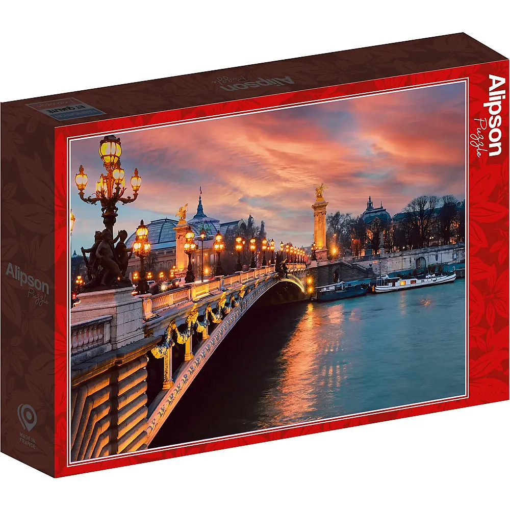 Alipson Puzzle Pont Alexandre III, Paris - 1000 Teile