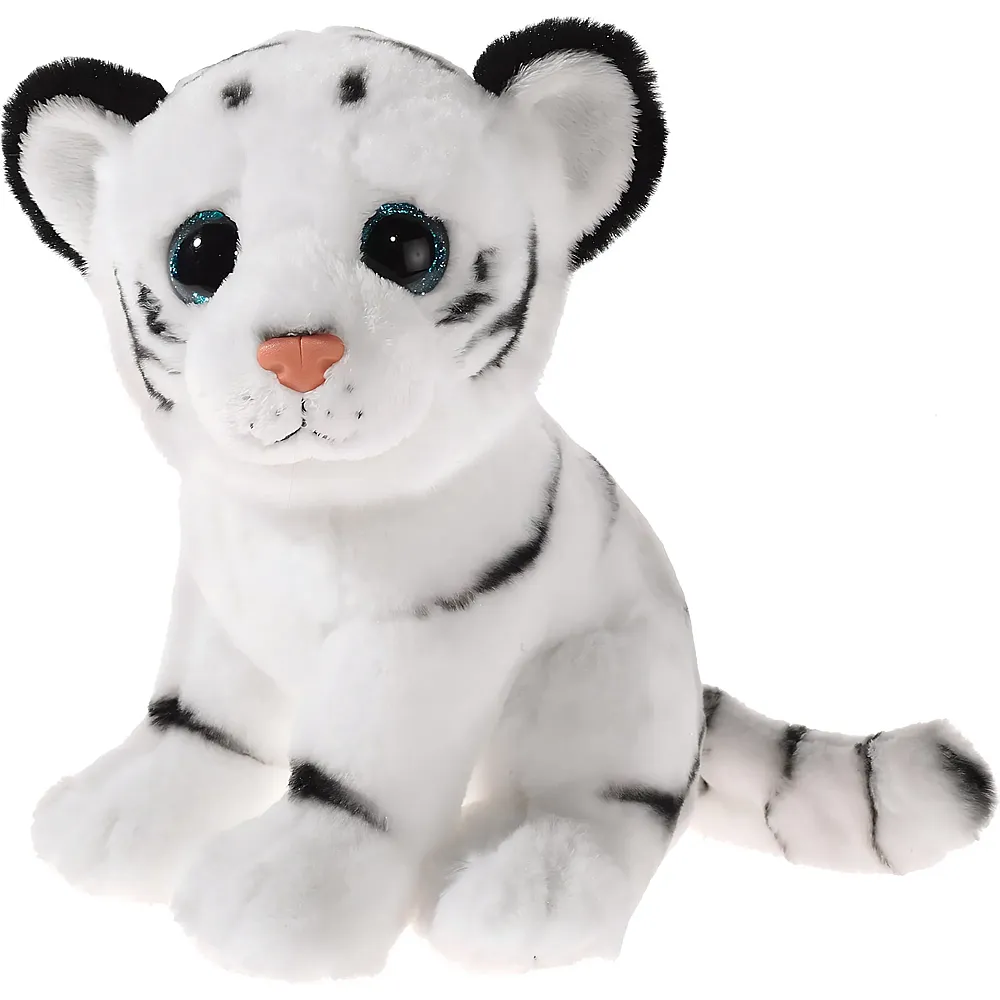 meinspielzeug - Heunec Misanimo Schneetiger mit Glitzeraugen 23cm | Raubkatzen Pl�sch