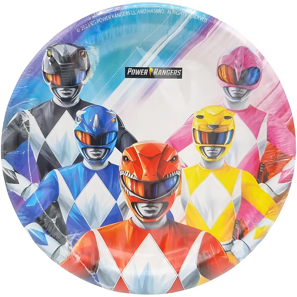 BeenSmile Power Rangers Einwegteller 18cm 8Teile
