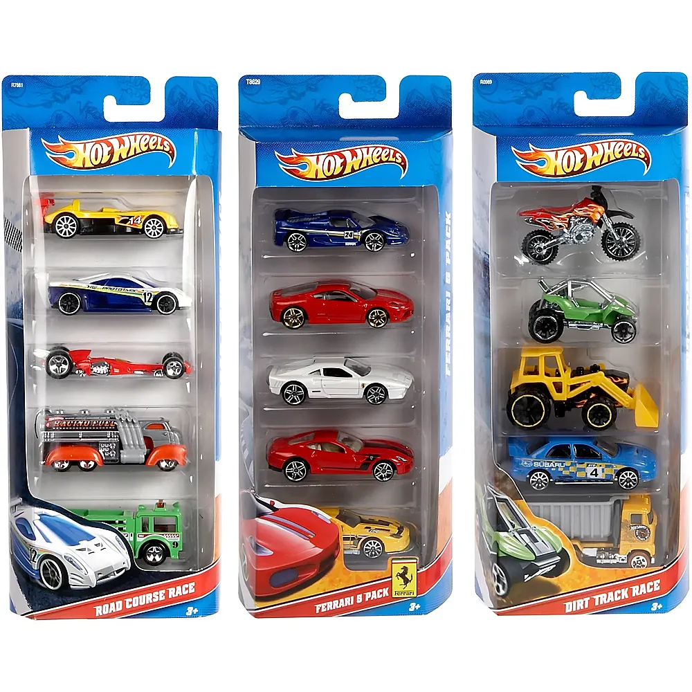 Hot Wheels 5er Geschenkset Sortiment - 1:64