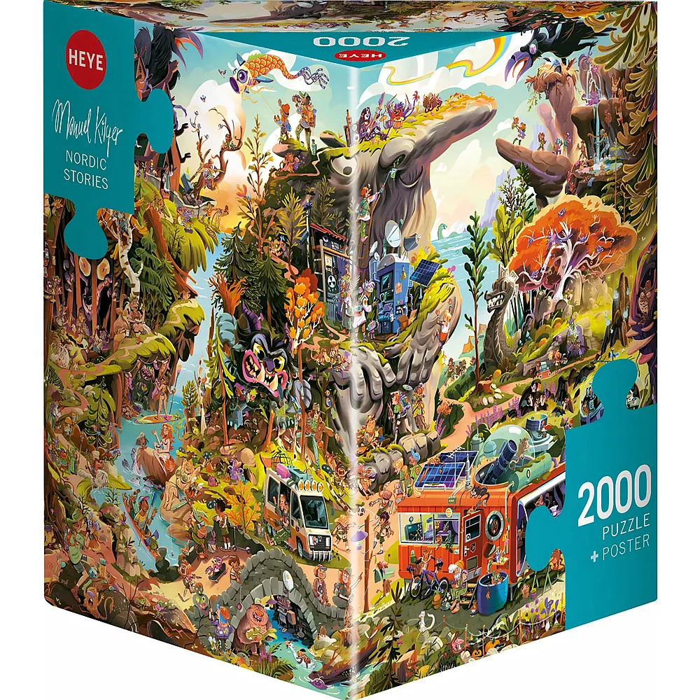 Heye Puzzle Triangular Nordic Stories - 2000 Teile