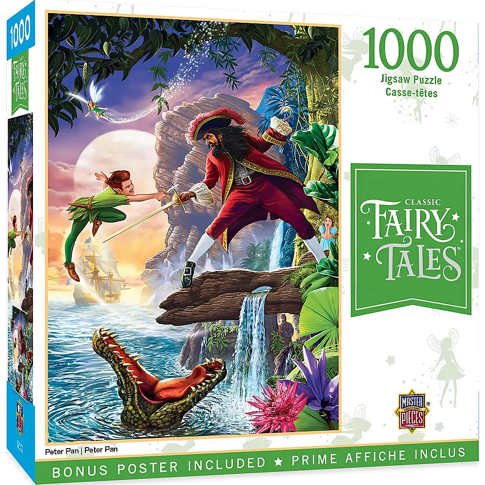 Master Pieces Puzzle Fairy Tales Peter Pan - 1000 Teile
