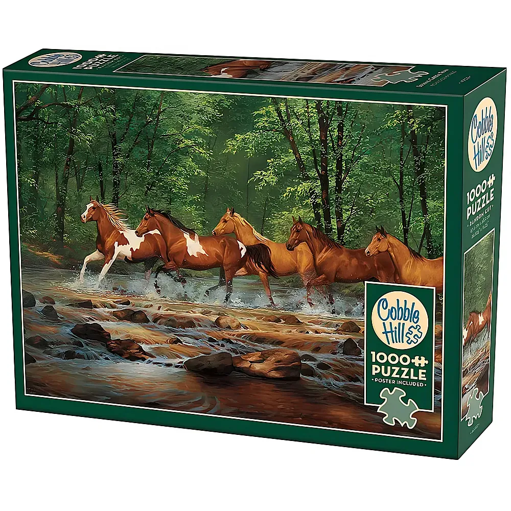 Cobble Hill Puzzle Pferdeherde durch den Fluss 1000Teile