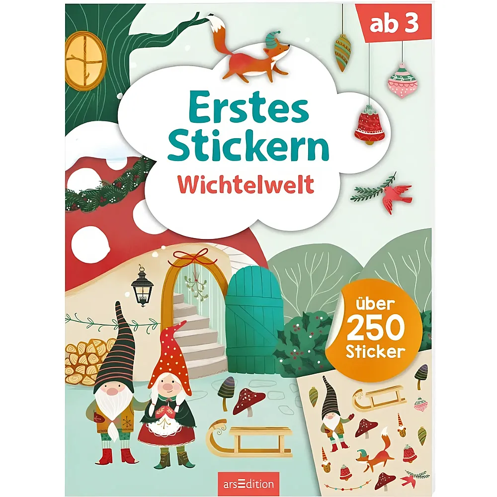 ars Edition Erstes Stickern: Wichtelwelt