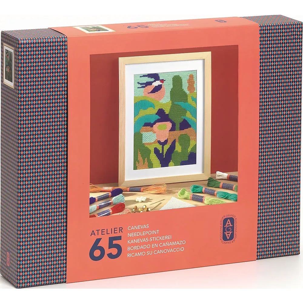Djeco Atelier 65, Kanvas-Stickerei