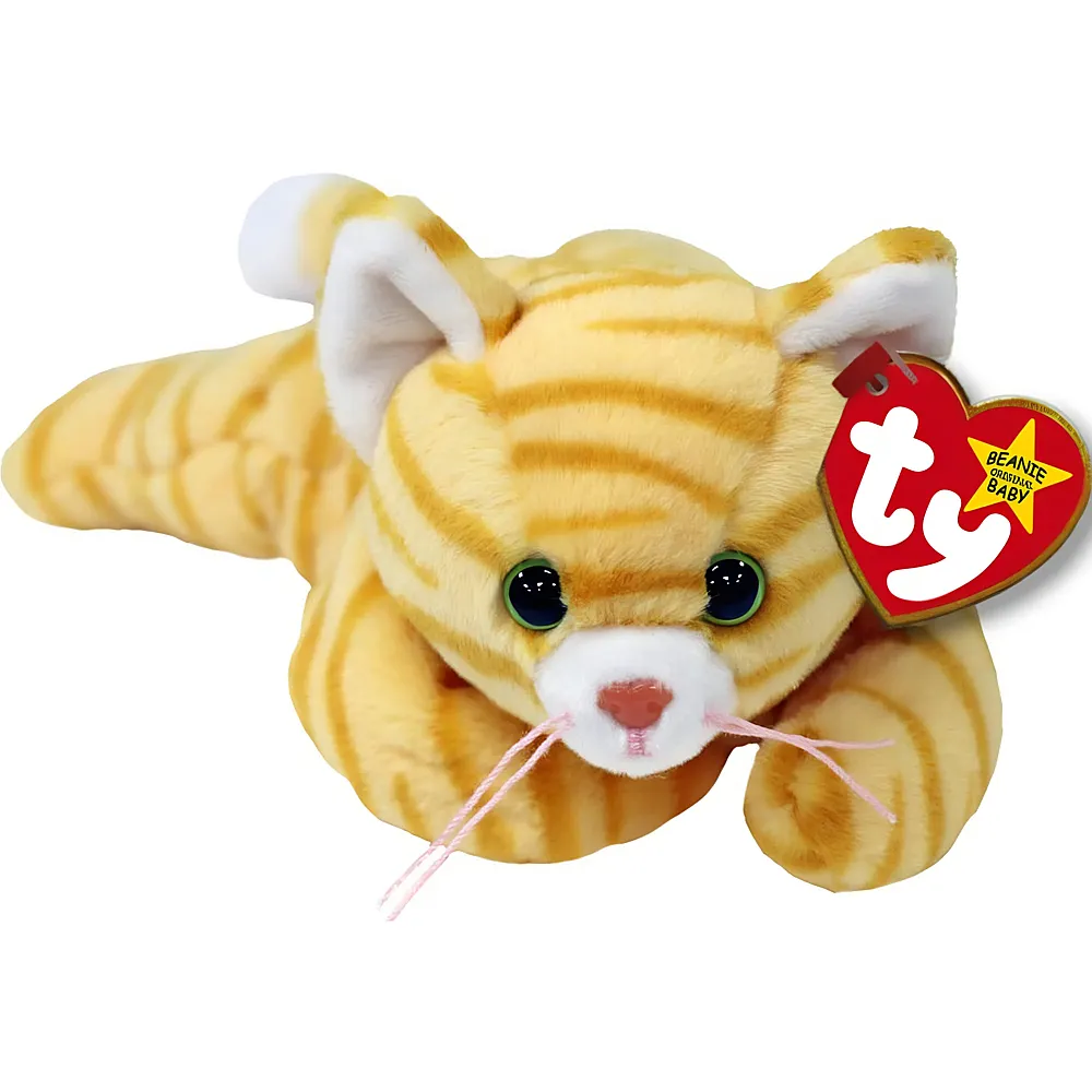 Ty Beanie Babies Amber die Tabby-Katze - 15 cm - Katzen Pl�sch