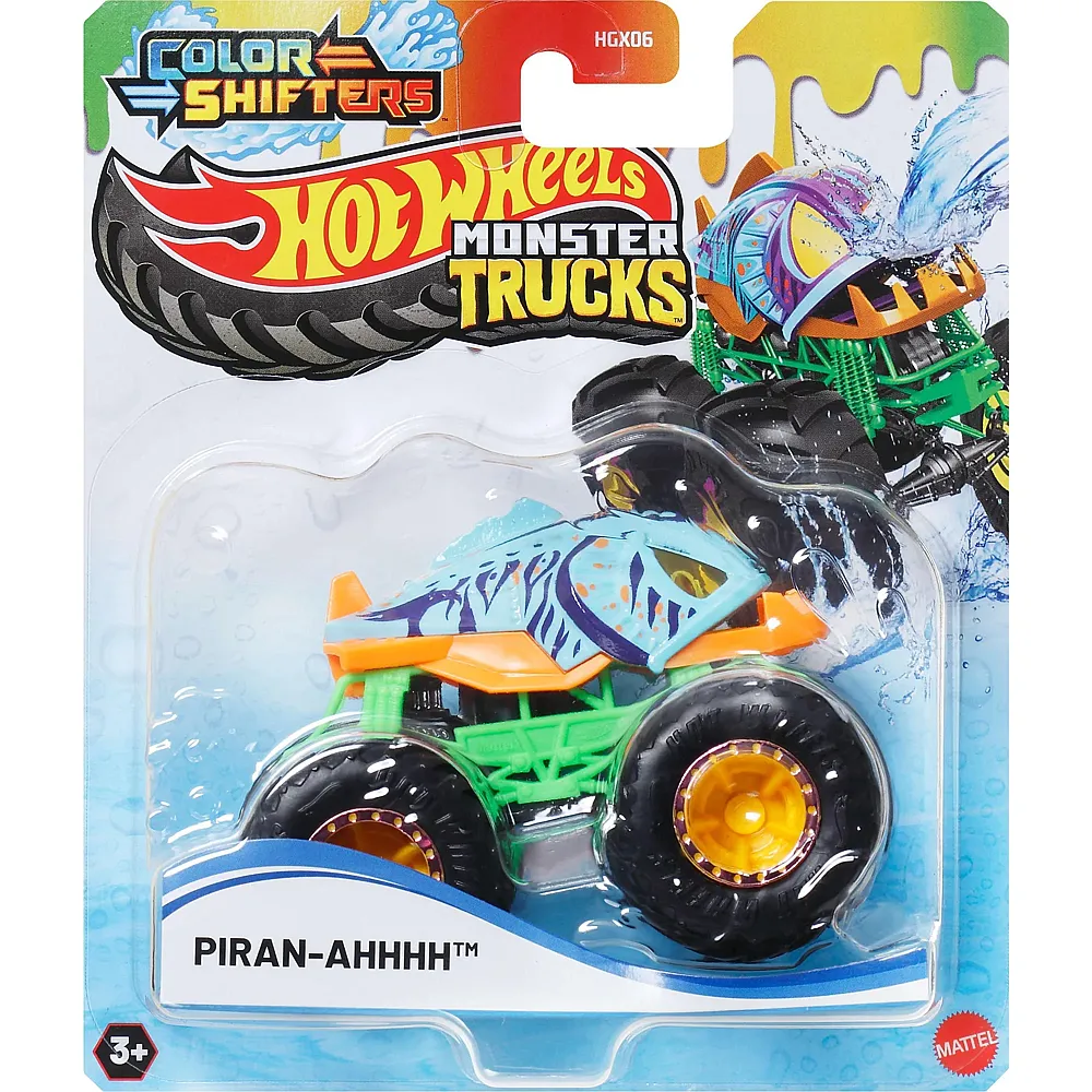 Hot Wheels Monster Trucks Color Shifters Piran-Ahhhh - 1:64 | Autos