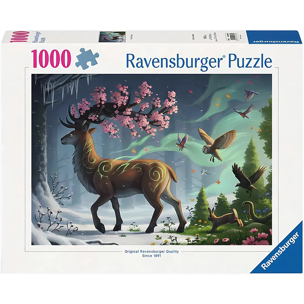 Ravensburger Puzzle Der Hirsch als Fr�hlingsbote - 1000 Teile