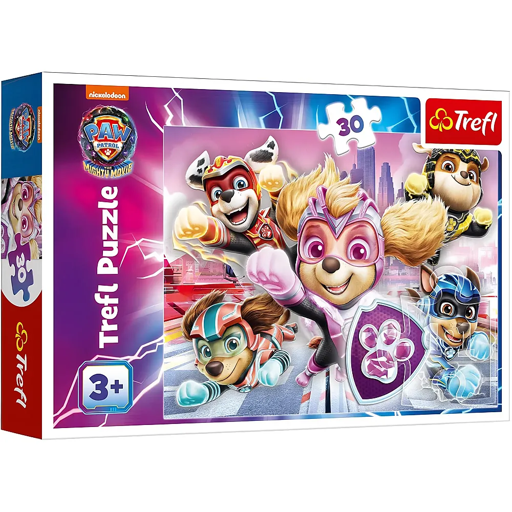 Trefl Puzzle Paw Patrol The Mighty Movie - 30 Teile