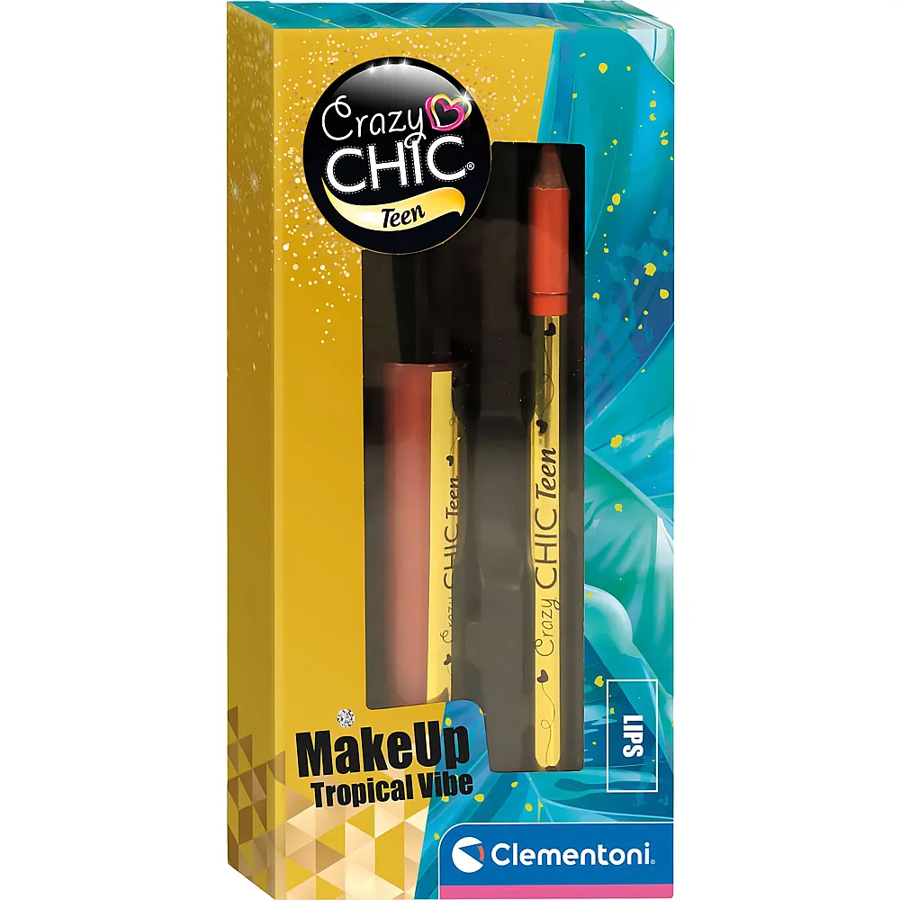 Clementoni Crazy Chic Lipgloss und Lippenstift Tropical Vibe - 2 Teile
