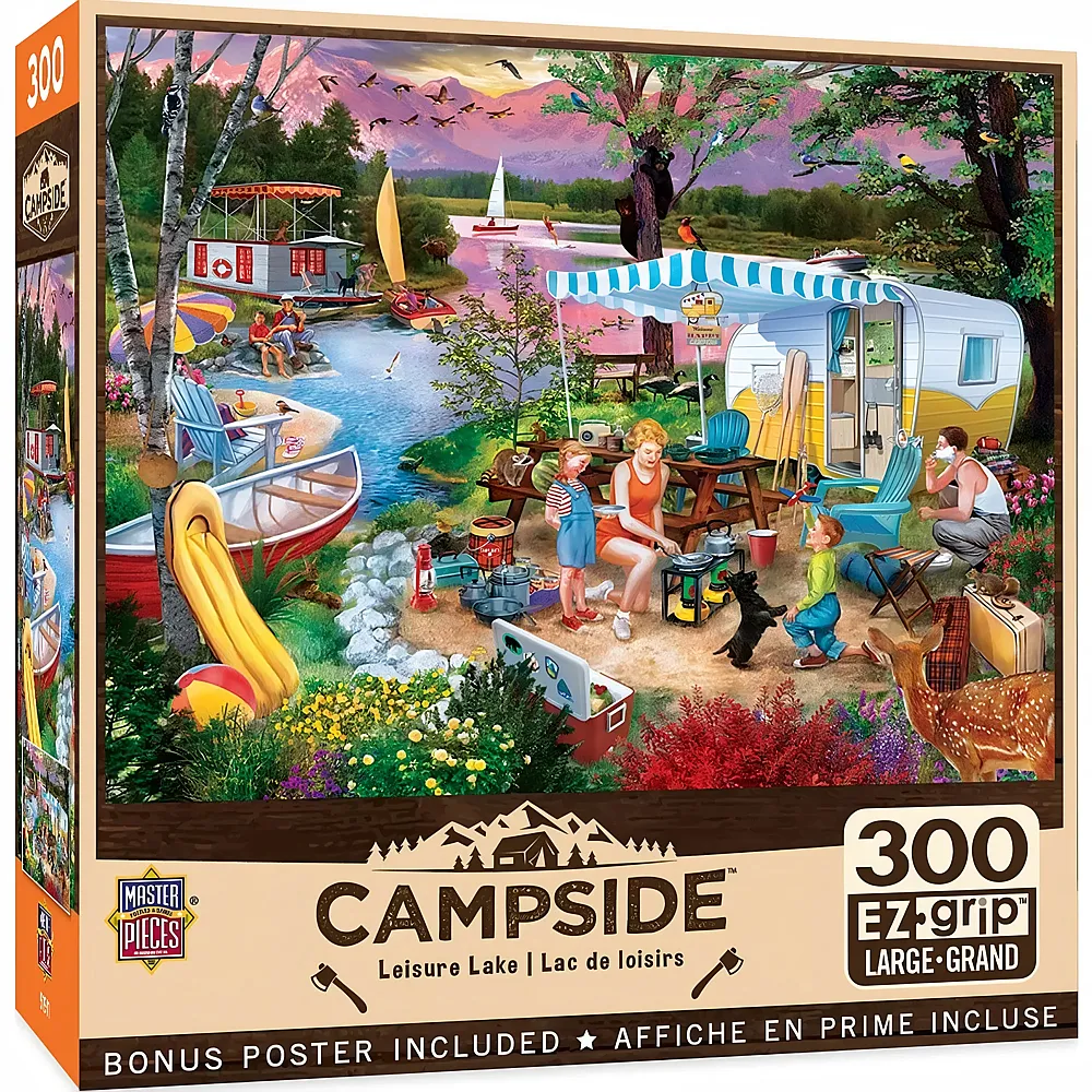 Master Pieces Puzzle Campside Freizeit am See - 300 Teile