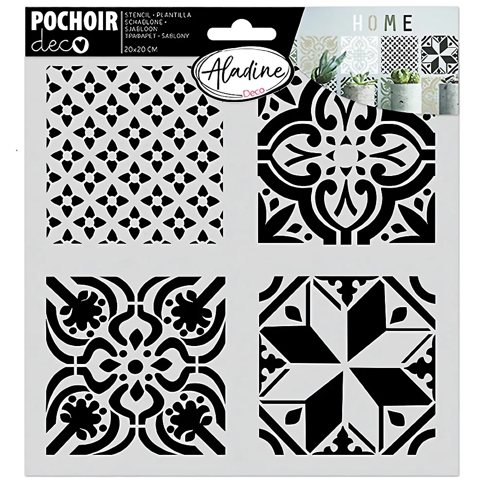 Aladine Pochoir deco Schablone Zementfliese | Malsets