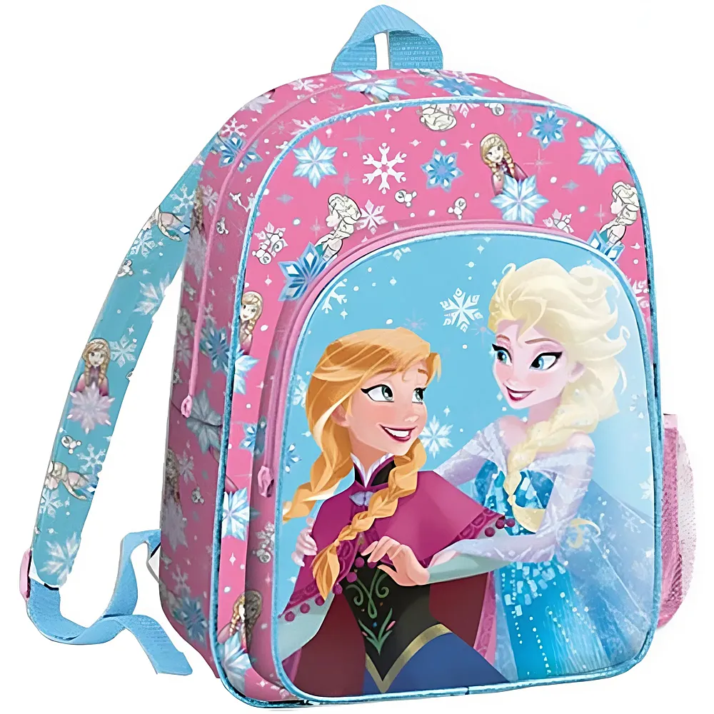 Kids Licensing Disney Frozen Glitzer Rucksack mit Fronttasche 36cm | Schule & Kindergarten