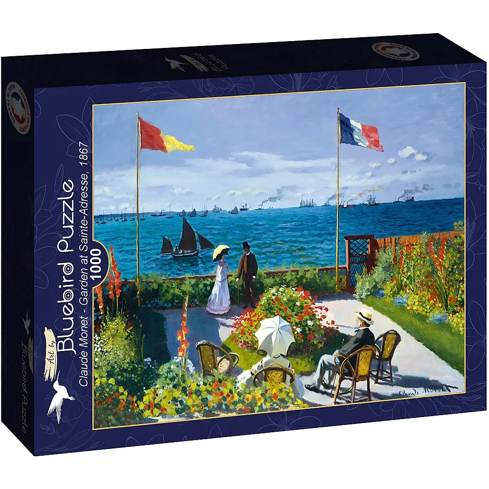 Bluebird Puzzle Claude Monet Garden at Sainte-Adresse, 1867 1000Teile