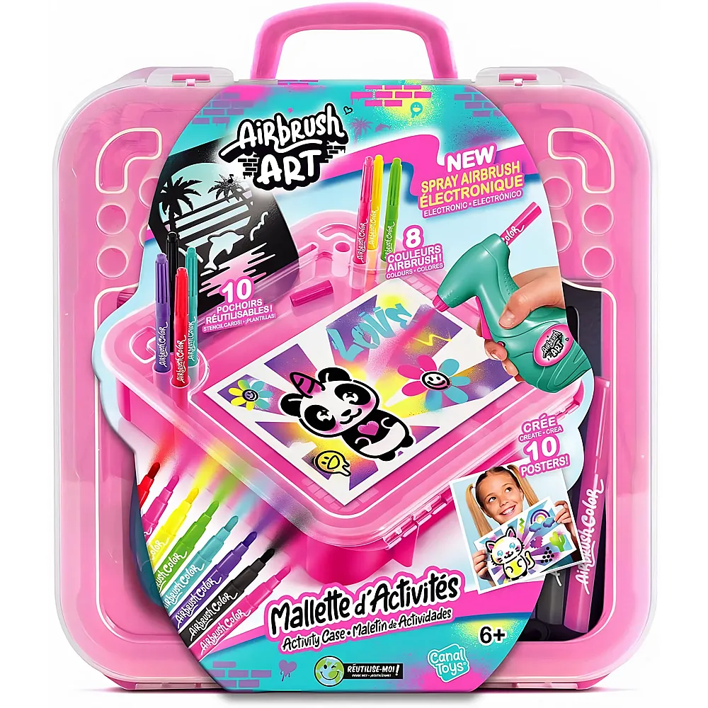 Canal Toys Airbrush Art Activity Case