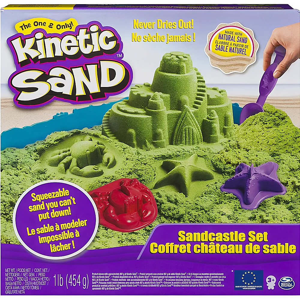 Spin Master Kinetic Sand Box Grn 454g