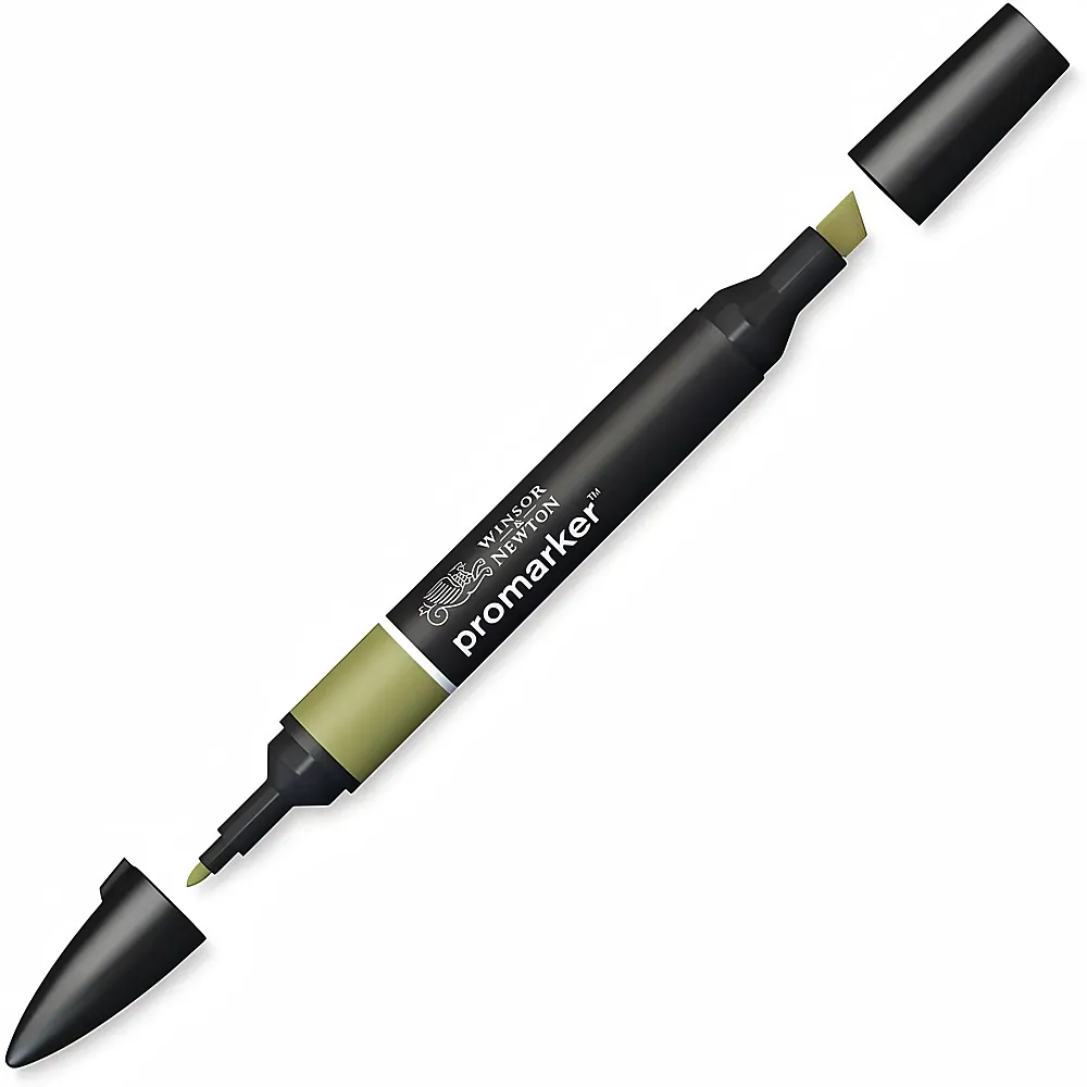 Winsor & Newton Promarker Stift mit 2 Spitzen Olivengr�n | Farbe & Kreide