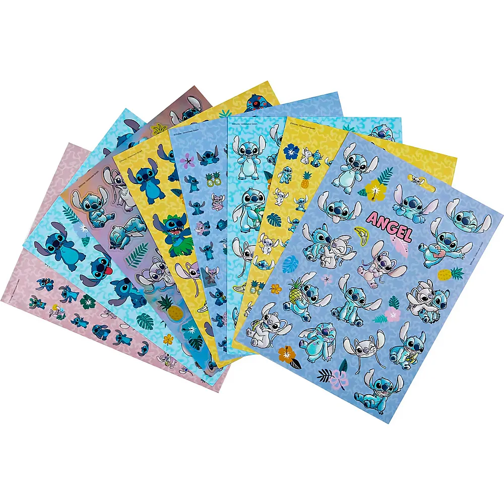 Undercover Lilo & Stitch Stichaufkleberb�gen - 8 Teile