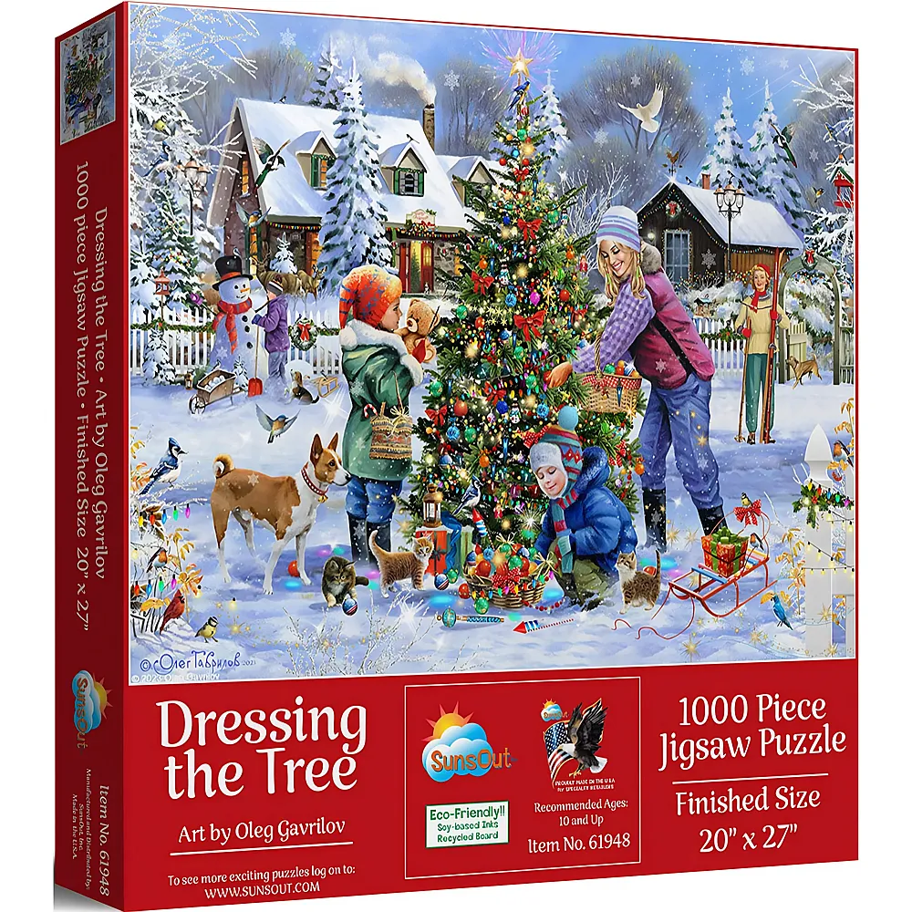 SunsOut Puzzle Oleg Gavrilov Dressing the Tree - 1000 Teile