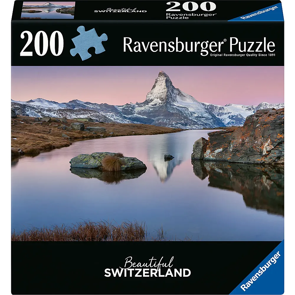 Ravensburger Puzzle Stellisee mit Matterhorn 200Teile