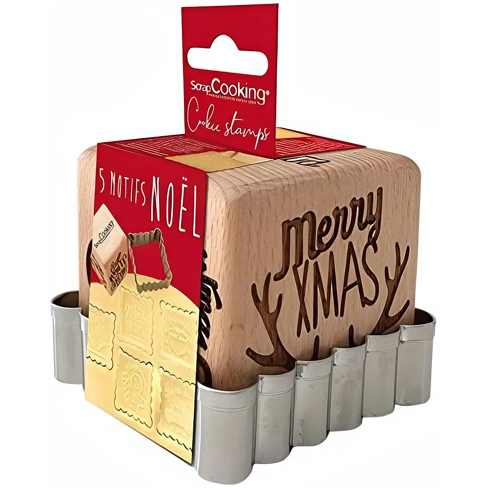 ScrapCooking Holzstempel und Ausstecher - Weihnachten