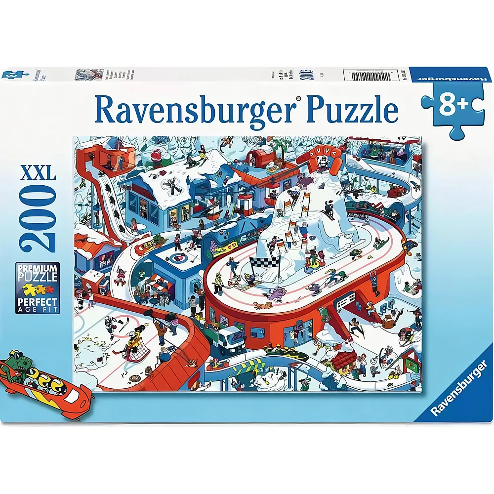 Ravensburger Puzzle Trubel im Winterdorf - 200 Teile
