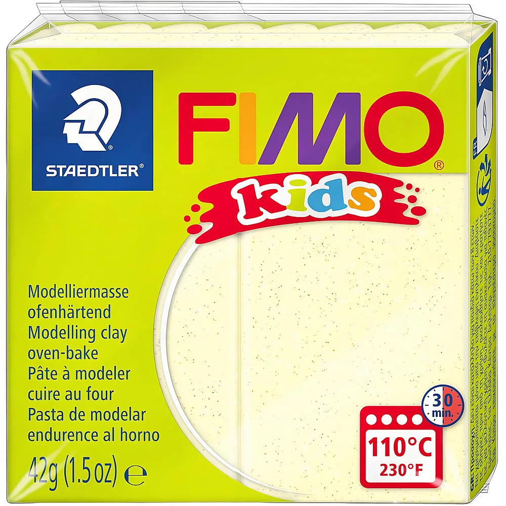 Fimo kids Modelliermasse Perlglanz-Gelb 42g
