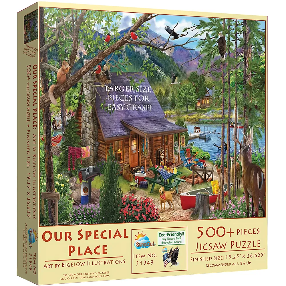SunsOut Puzzle Bigelow Illustrations Our Special Place - 500 Teile