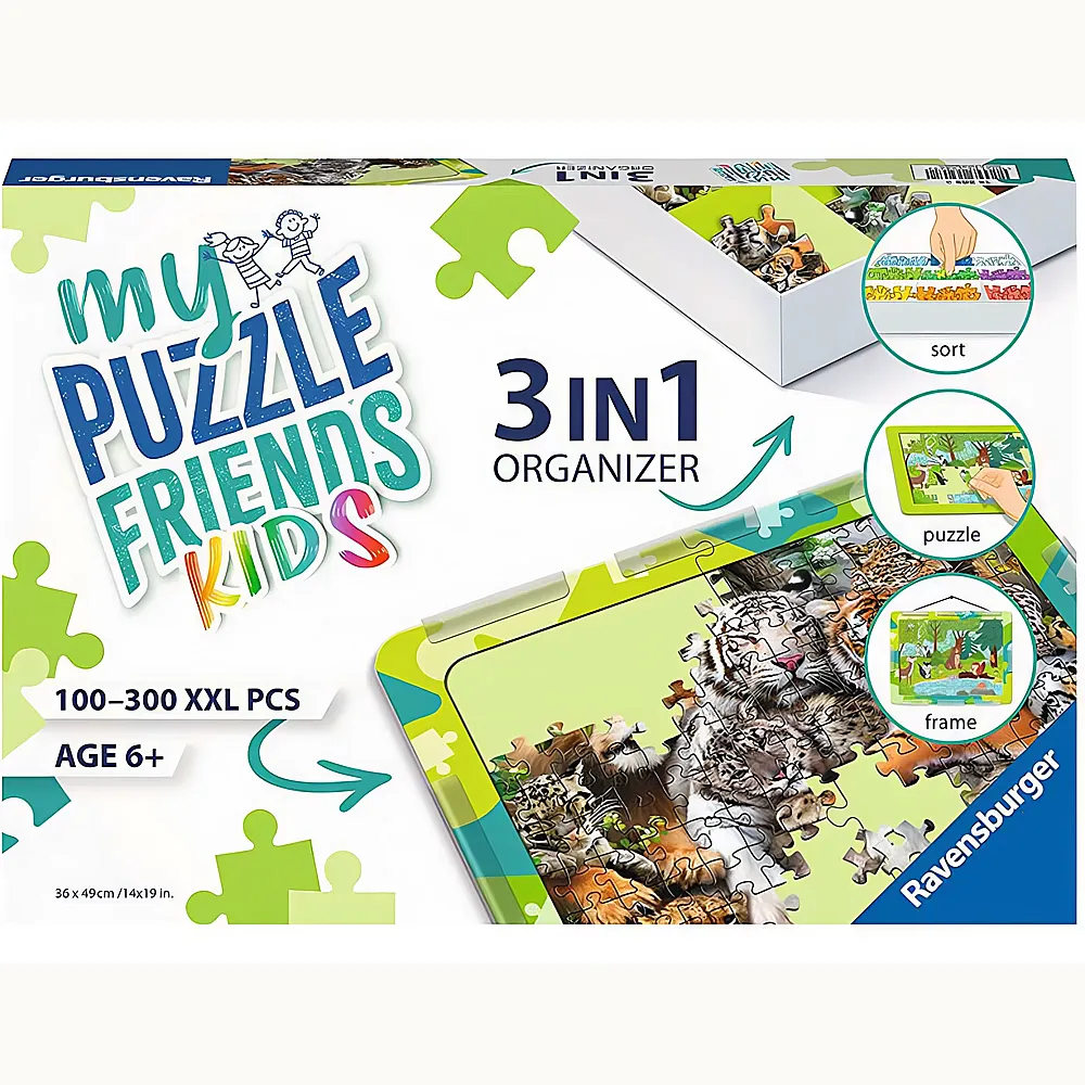 Ravensburger 3in1 Puzzle-Organizer Gr�n 100-300XXL