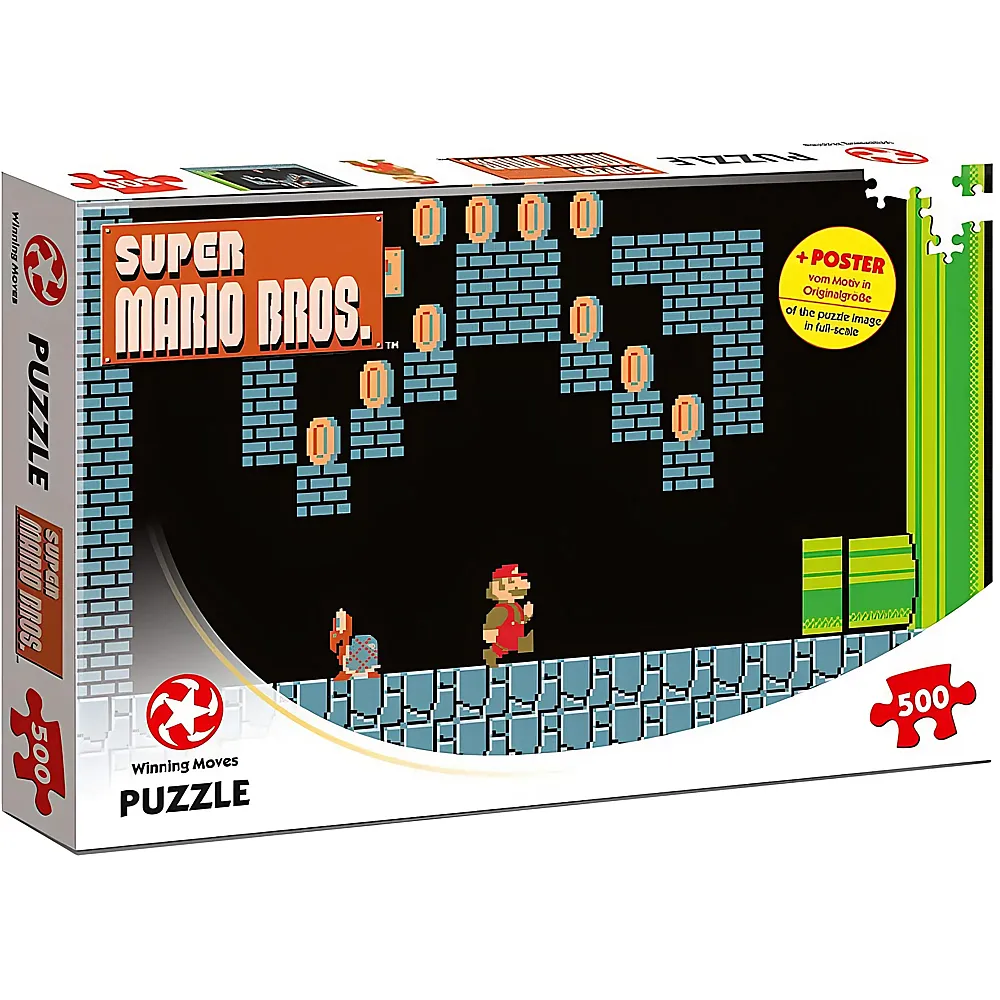 Winning Moves Puzzle Super Mario Underground Adventures 500Teile