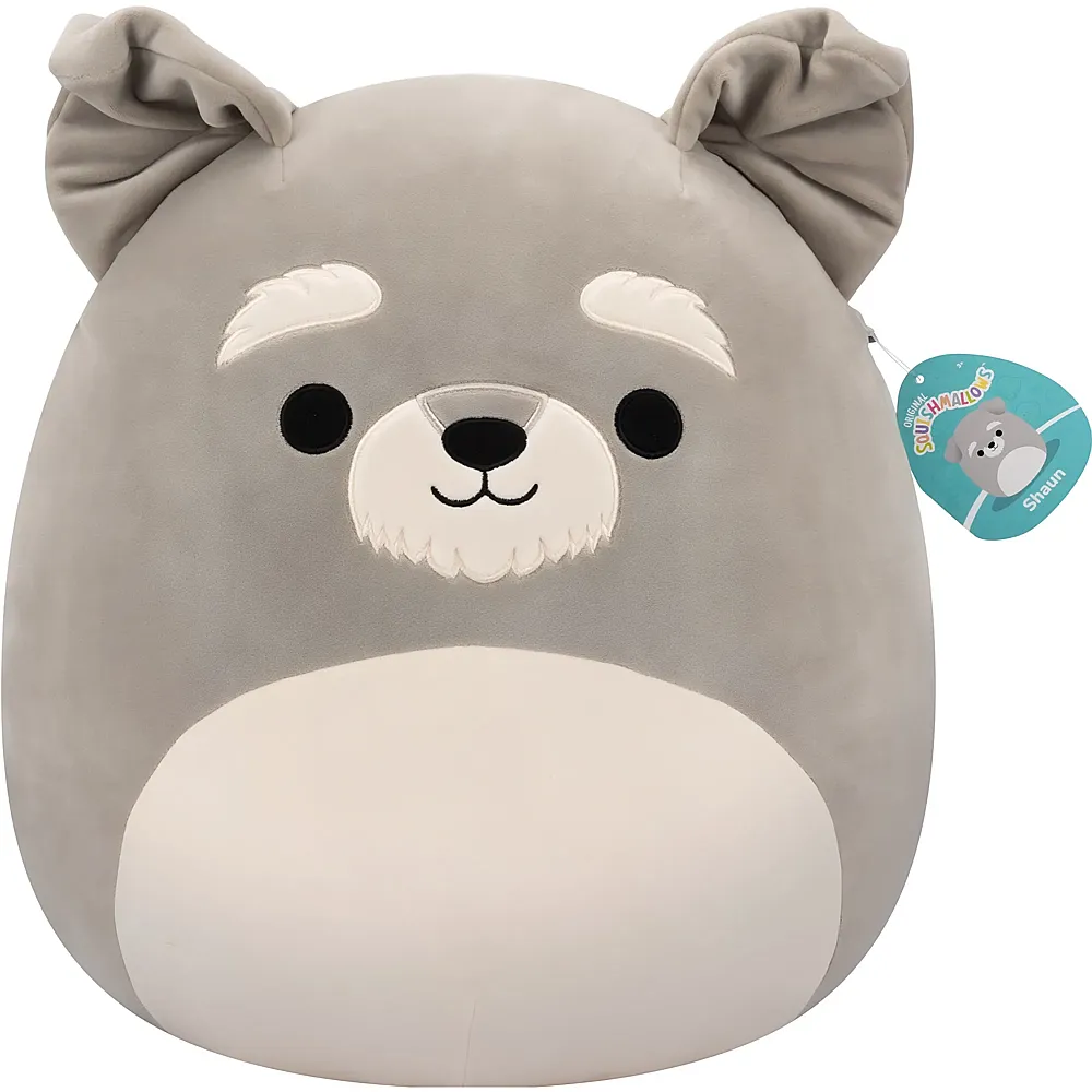 Squishmallows Pl�sch Shaun der Schnauzer Grau - 40 cm
