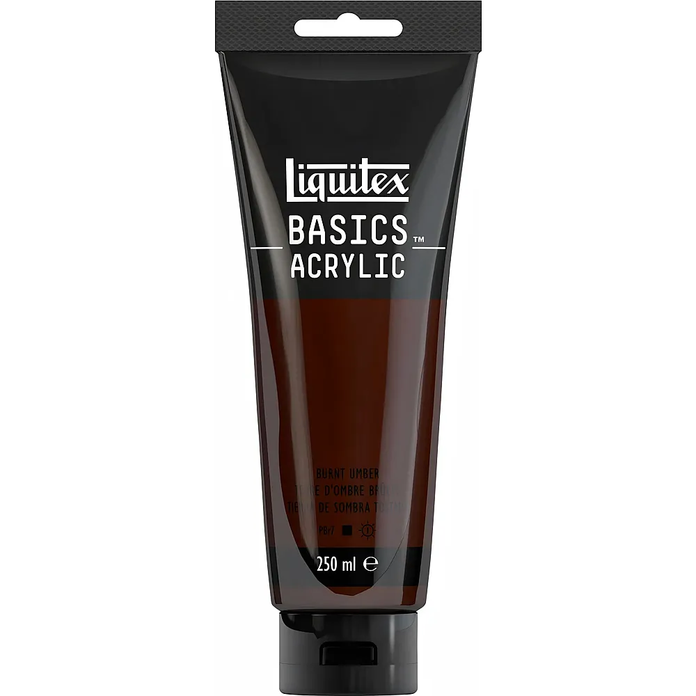 Liquitex Lqx Basics Acrylfarbe 250ml Tube Umbra Gebrannt - Suche