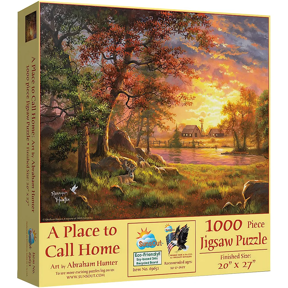SunsOut Puzzle Abraham Hunter A Place to Call Home - 1000 Teile