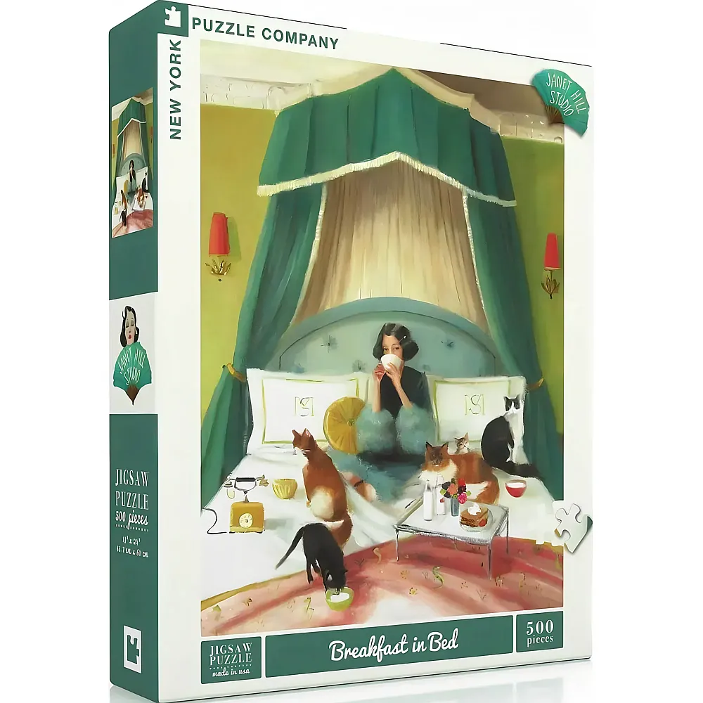 New York Puzzle Company Breakfast in Bed 500Teile