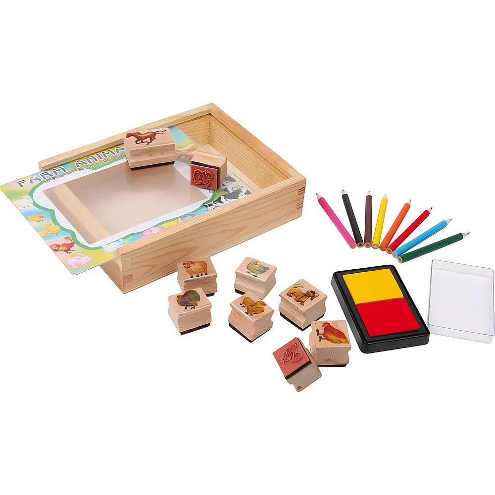 small foot Stempel-Set Farmtiere