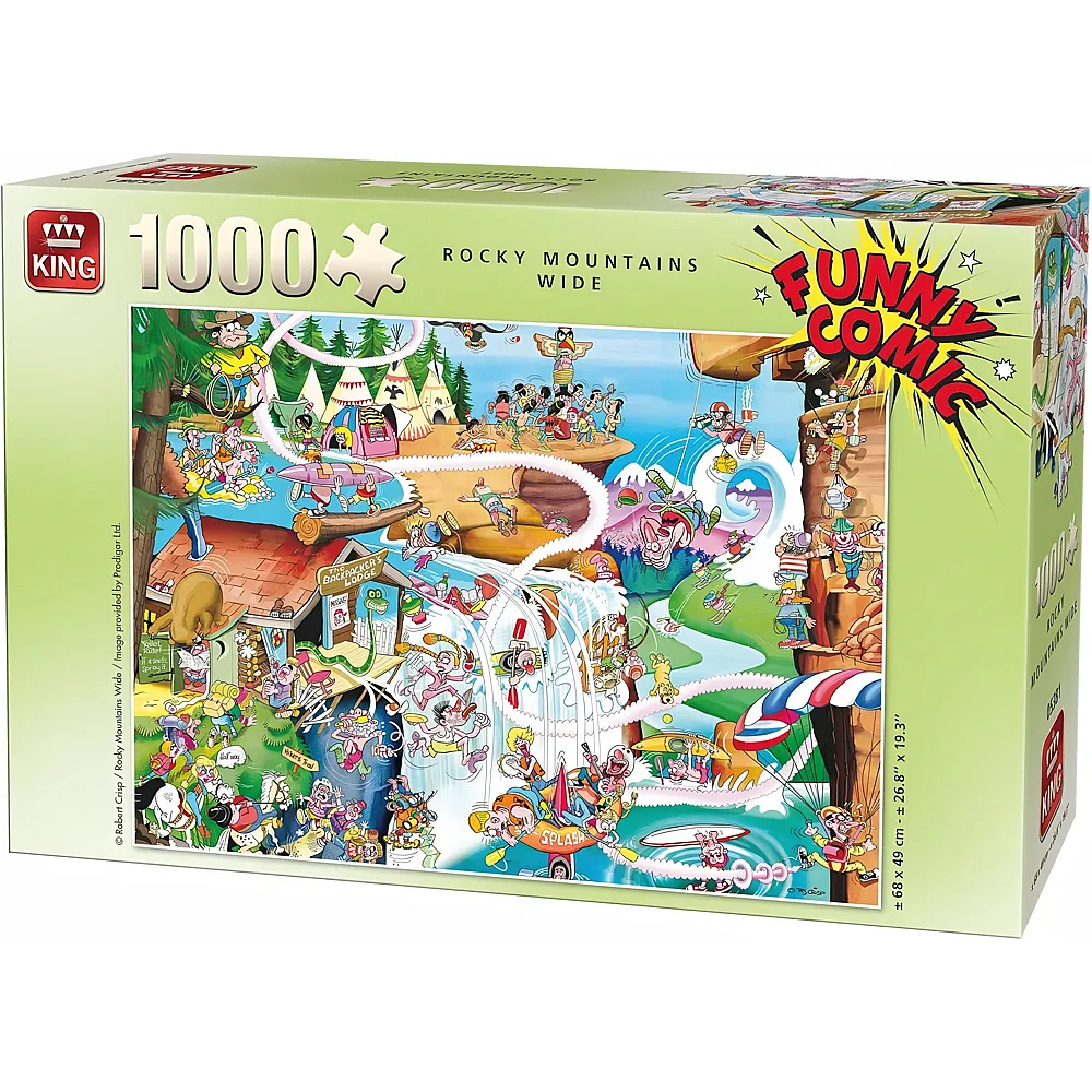 King Puzzle Robert Crisp - Rocky Mountains Wide - 1000 pi�ces