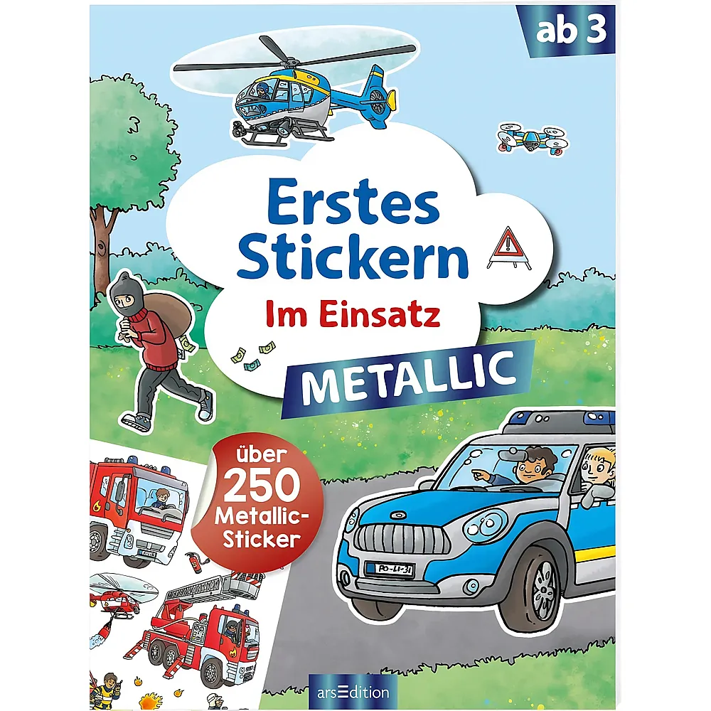 ars Edition Erstes Stickern Metallic Einsatz
