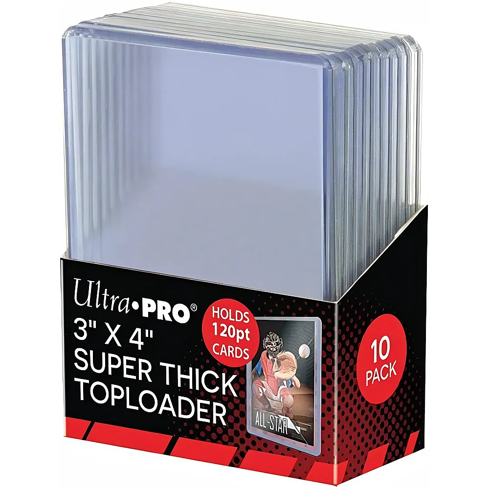 Ultra Pro Toploader Super Thick 120pt 10