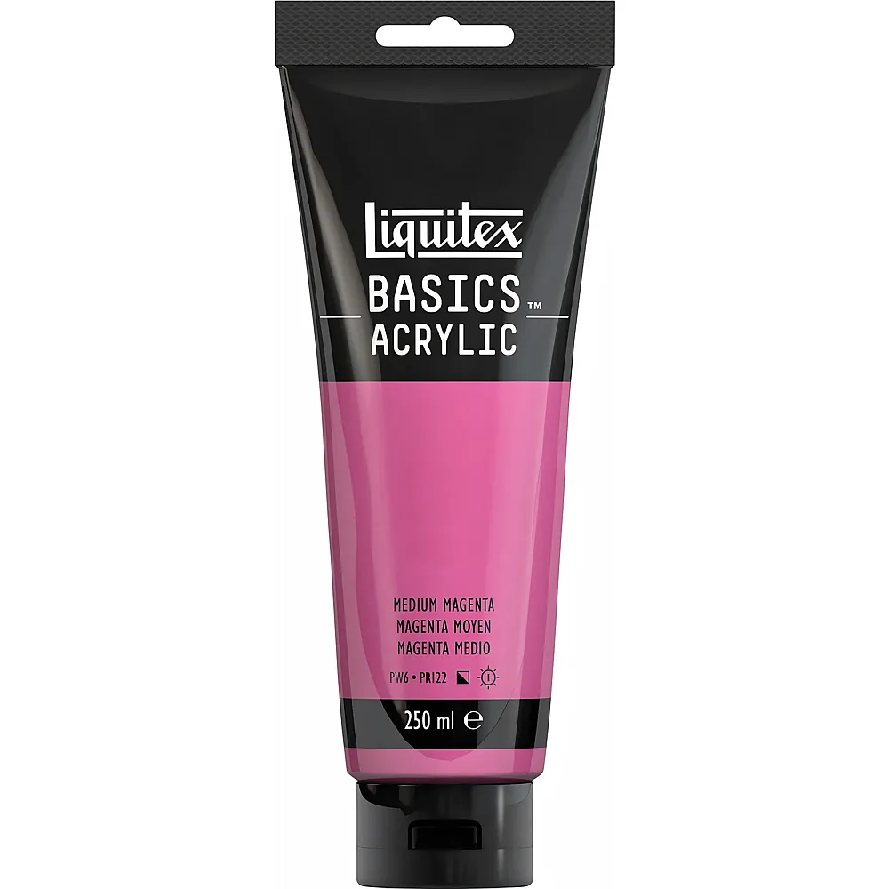 Liquitex Lqx Basics Acrylfarbe 250ml Tube Mittelmagenta - Suche
