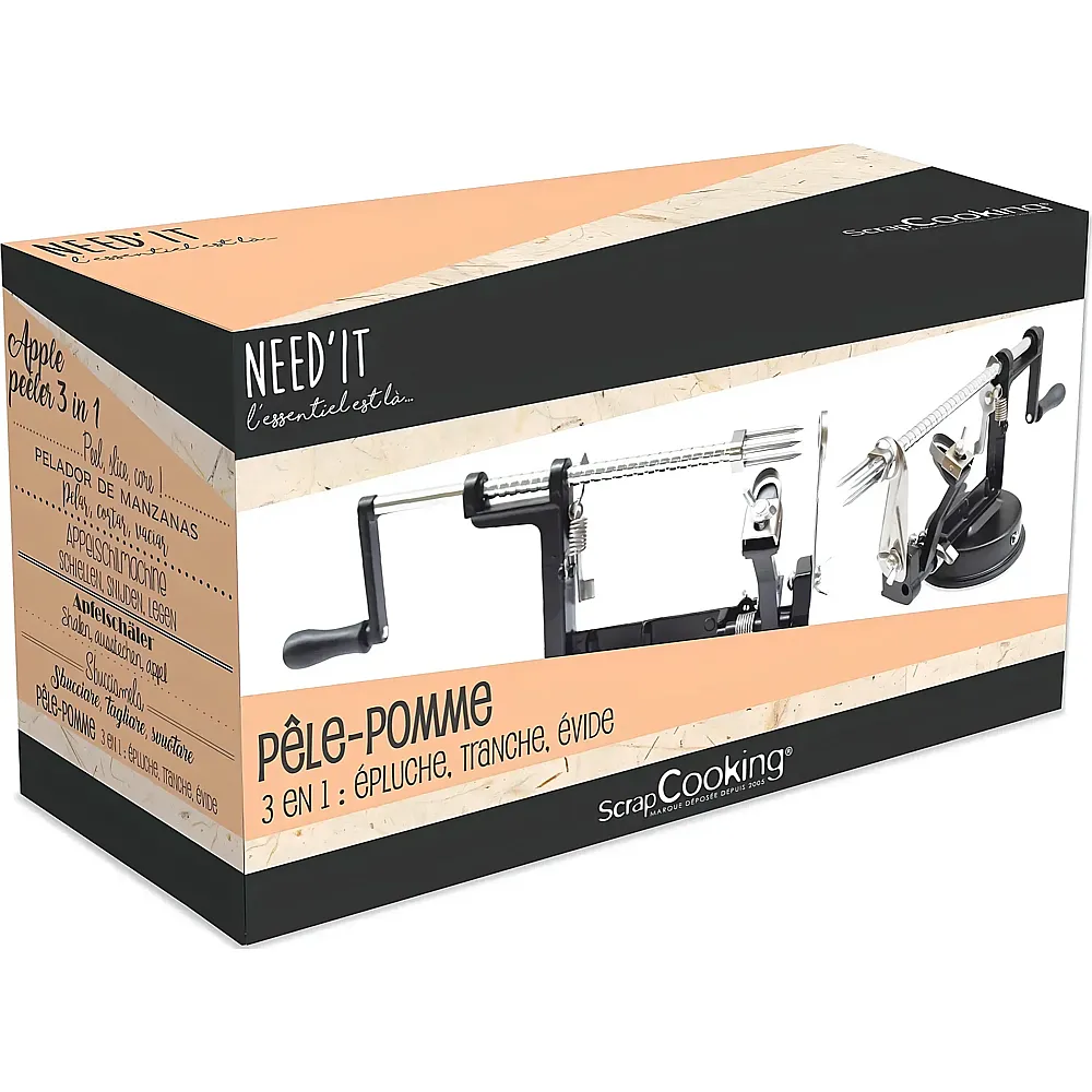 Scrapcooking 3in1 Apfelsch�ler Need'it Schwarz
