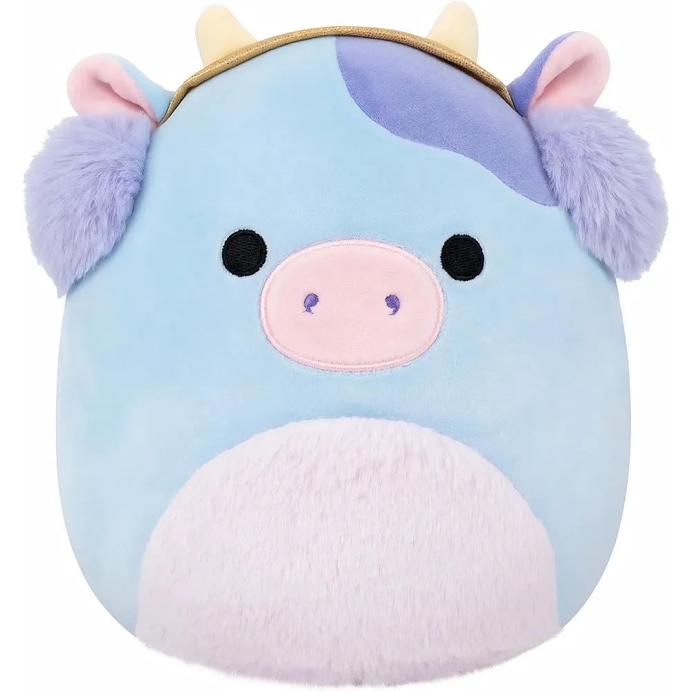 Squishmallows Pl�sch Clayton die Kuh mit Ohrsch�tzern 19cm