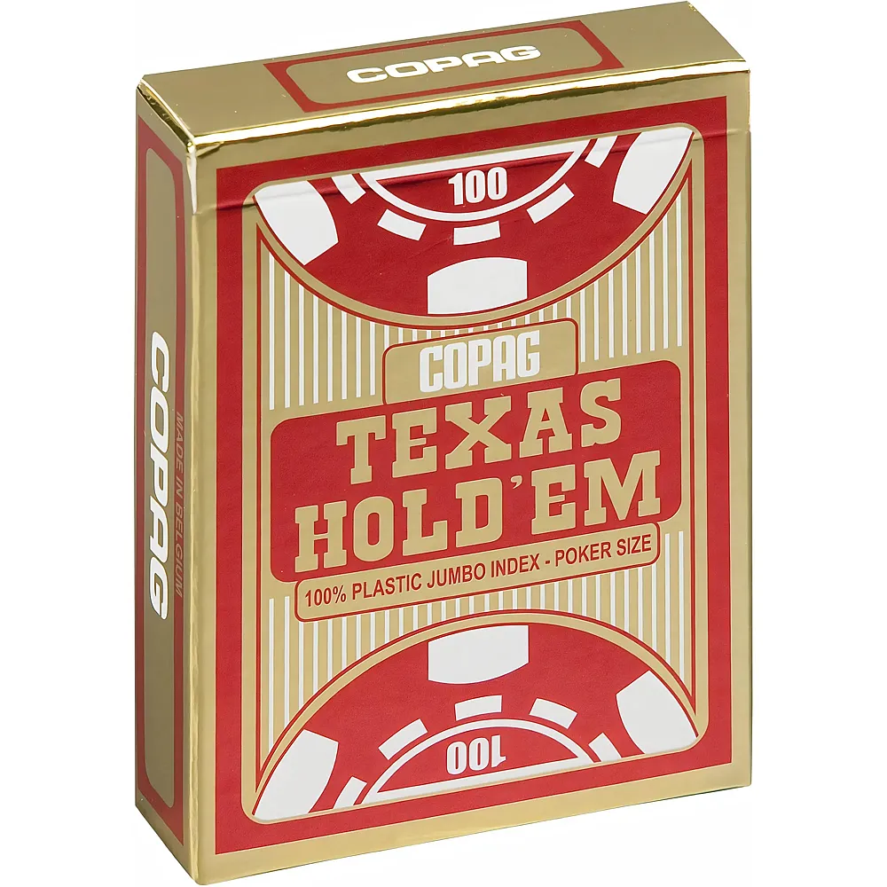 Copag Gold Poker Plastic Jumbo 2 Index Black&red Blister