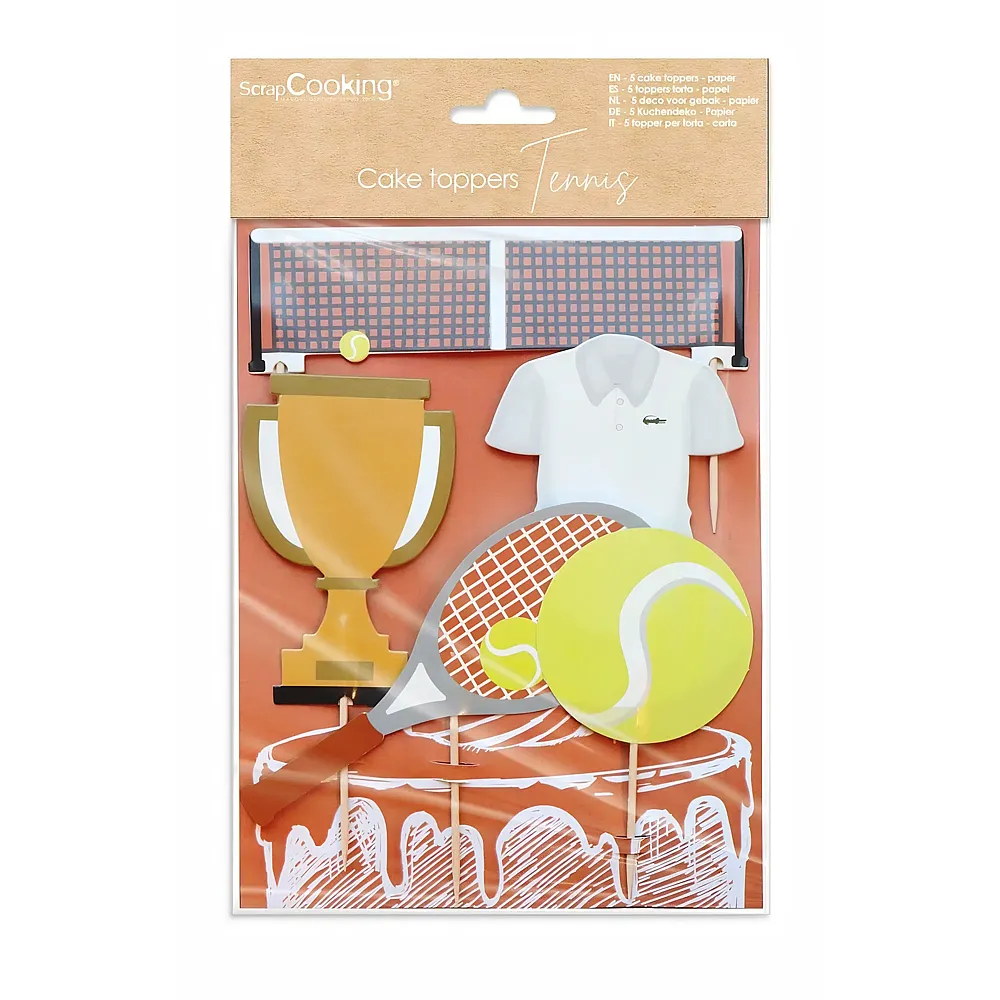ScrapCooking Kuchendekoration Tennis - 5 Teile