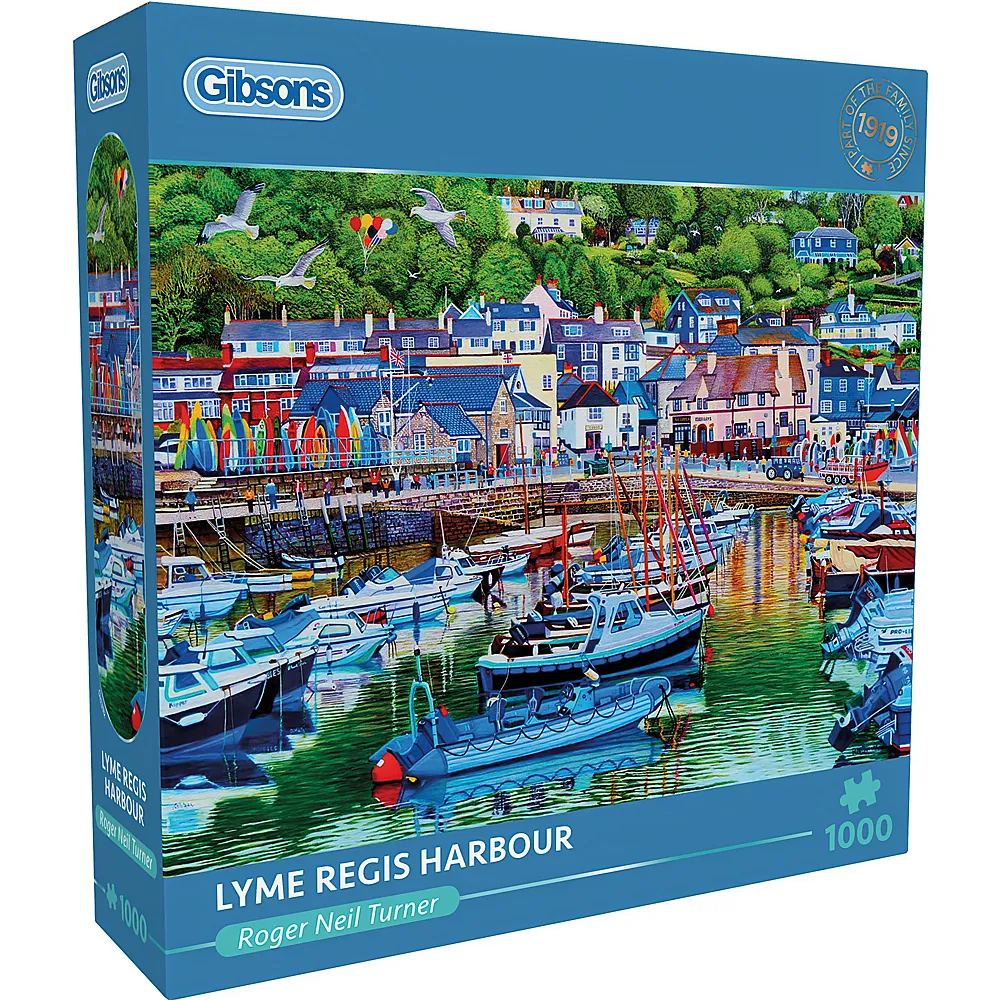 Gibsons Puzzle Roger Neil Turner Hafen von Lyme Regis - 1000 Teile