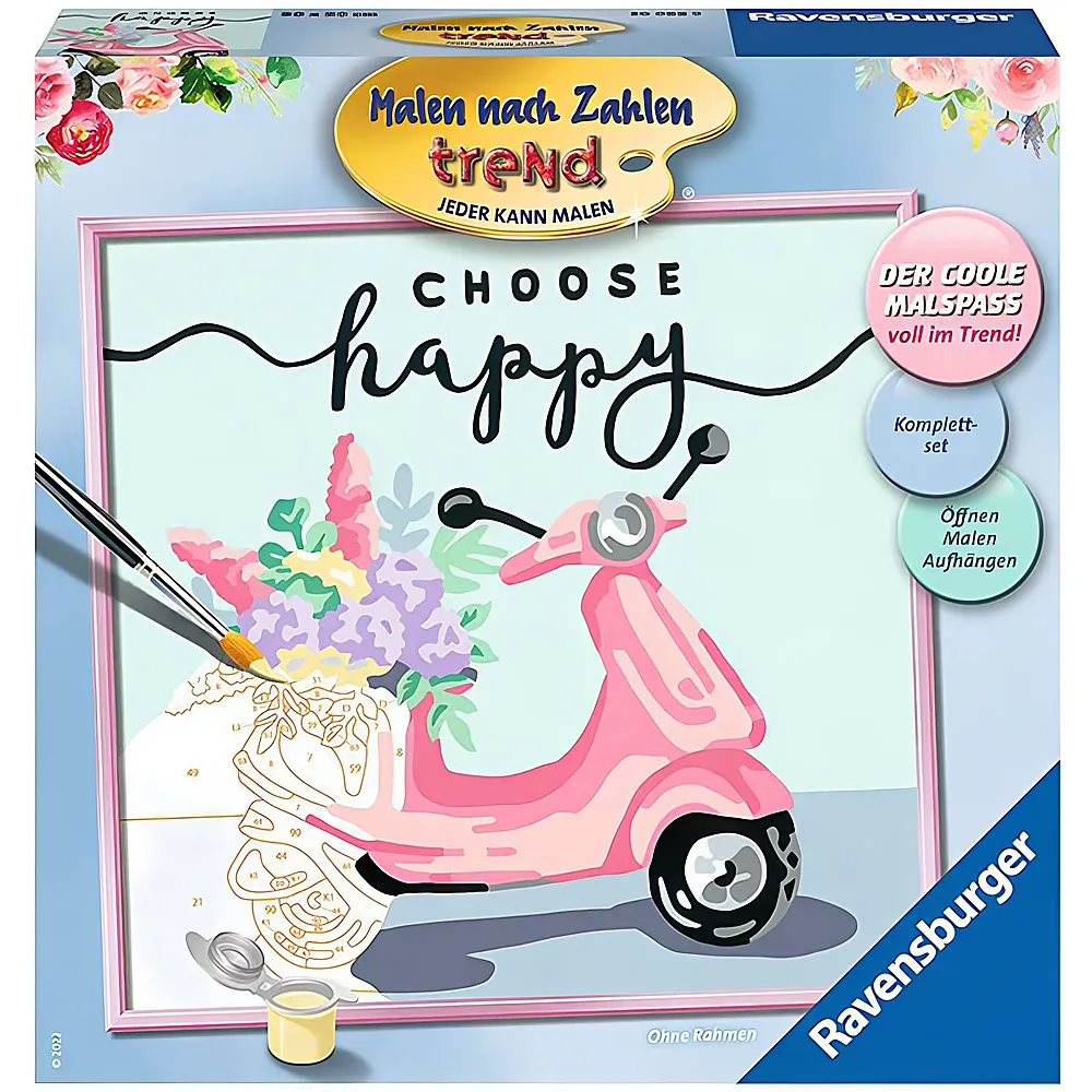 Ravensburger Malen nach Zahlen trend Choose happy